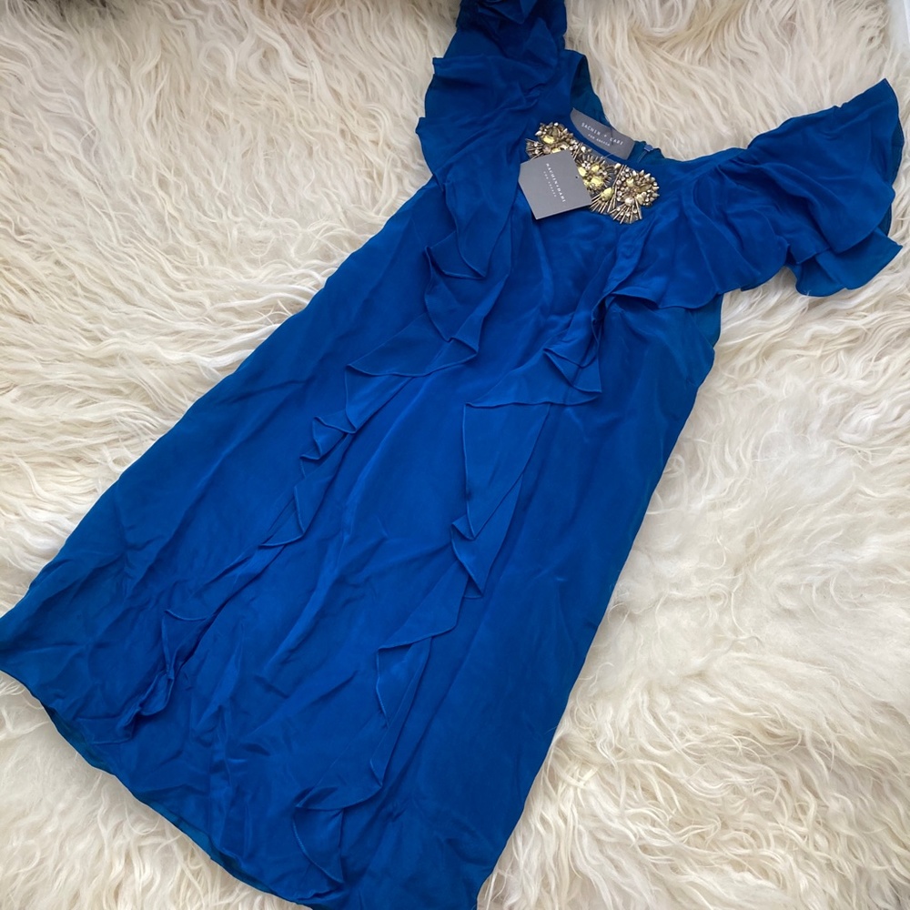 SACHIN + BABI Silk Mini Dress - Picture 1 of 10